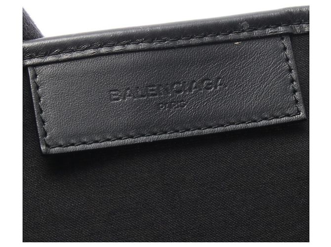 Everyday Borsa Tote Balenciaga NAVY CABAS S Nero Bianco - vista 4