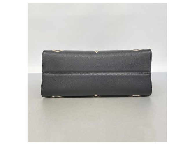 Borsa Tote Louis Vuitton Monogram Empreinte Bicolor OnTheGo MM Nero Beige - vista 3