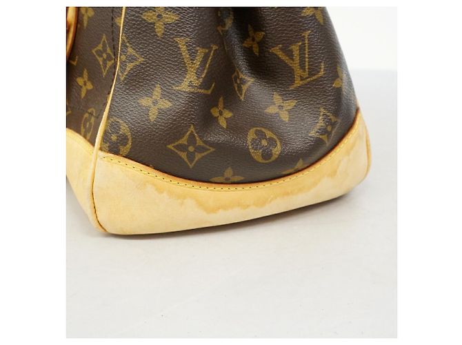 Borsa Louis Vuitton Monogram Beverly GM Marrone - vista 11