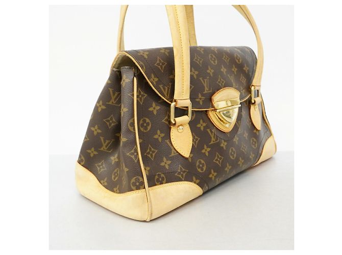 Borsa Louis Vuitton Monogram Beverly GM Marrone - vista 2