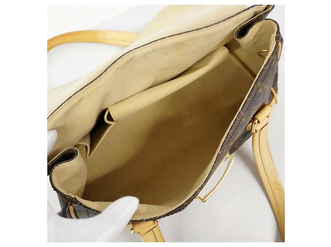 Borsa Louis Vuitton Monogram Beverly GM Marrone - vista 4