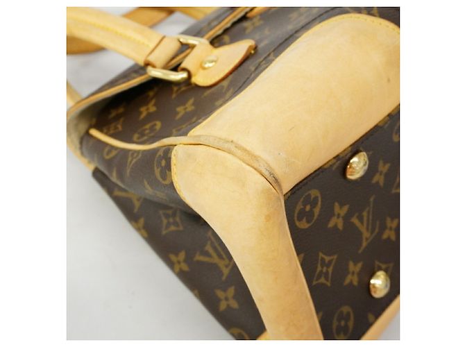 Borsa Louis Vuitton Monogram Beverly GM Marrone - vista 6