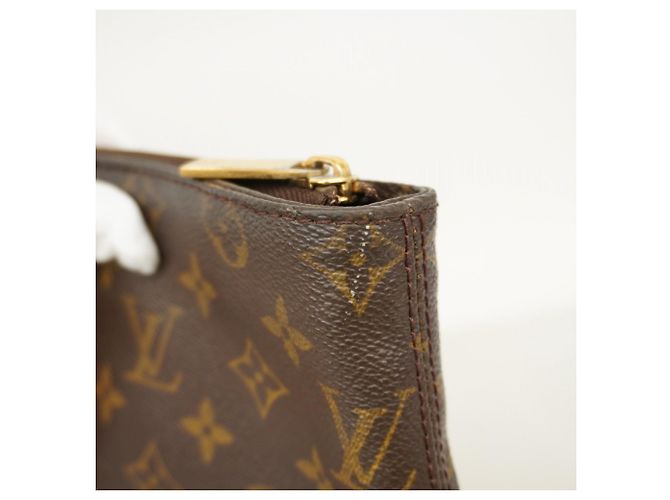 Borsa Tote Louis Vuitton Monogram Cabas Mezzo Marrone - vista 7