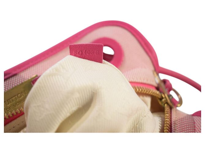 Louis Vuitton That's Love Borsa a Spalla Tela Rosa Cruise 2005 Beige - vista 20