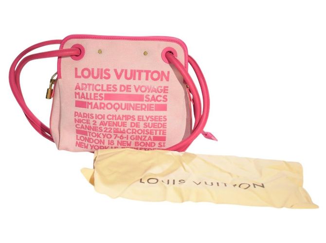 Louis Vuitton That's Love Borsa a Spalla Tela Rosa Cruise 2005 Beige - vista 6