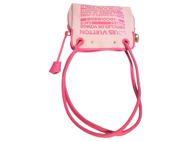 Louis Vuitton That's Love Borsa a Spalla Tela Rosa Cruise 2005 Beige - vista 9