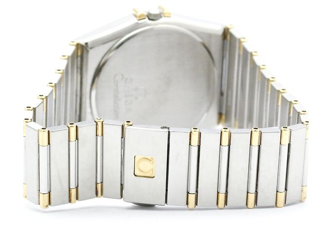 Relógio masculino OMEGA Constellation em ouro 18K e aço Quartz - vista 5