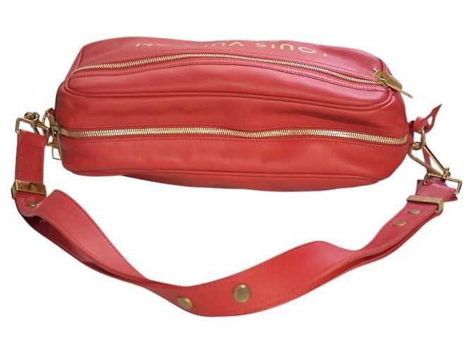 Louis Vuitton Sofia Coppola SC Borsa Bowling Slim Pelle Rossa Rosso - vista 10