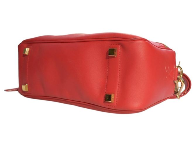 Louis Vuitton Sofia Coppola SC Borsa Bowling Slim Pelle Rossa Rosso - vista 13