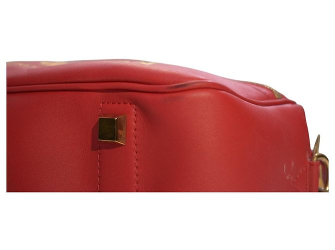 Louis Vuitton Sofia Coppola SC Borsa Bowling Slim Pelle Rossa Rosso - vista 14