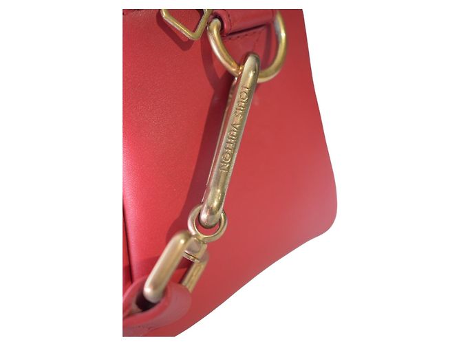 Louis Vuitton Sofia Coppola SC Borsa Bowling Slim Pelle Rossa Rosso - vista 16