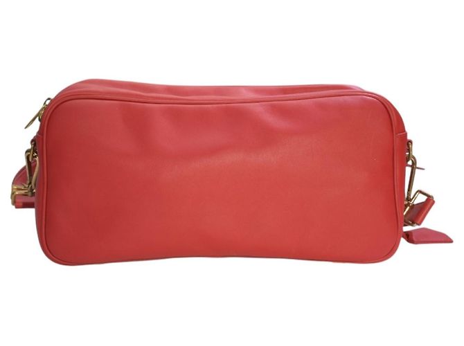 Louis Vuitton Sofia Coppola SC Borsa Bowling Slim Pelle Rossa Rosso - vista 3