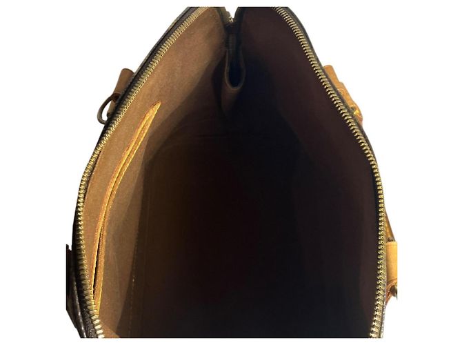 Borsa Alma Louis Vuitton in tela Monogram Marrone - vista 5