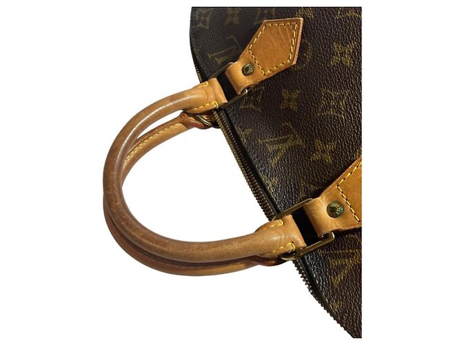 Borsa Alma Louis Vuitton in tela Monogram Marrone - vista 7