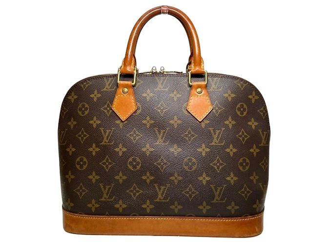 Borsa Louis Vuitton Alma Marrone - vista 2