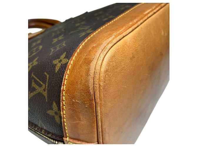 Borsa Louis Vuitton Alma Marrone - vista 7