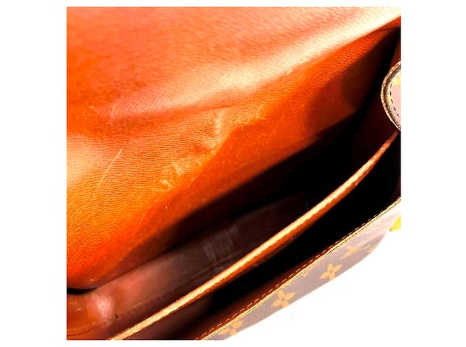 Borsa a tracolla Louis Vuitton Monogram Cartouchiere MM Marrone - vista 5