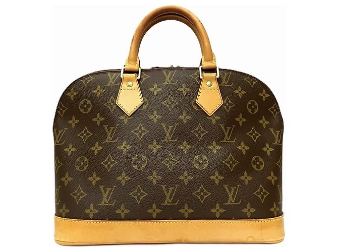 Borsa Louis Vuitton Alma - Tela Monogram Marrone - vista 2