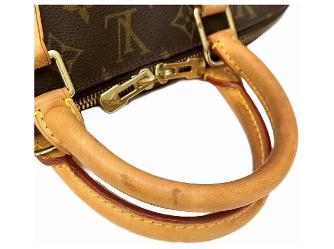 Borsa Louis Vuitton Alma - Tela Monogram Marrone - vista 9