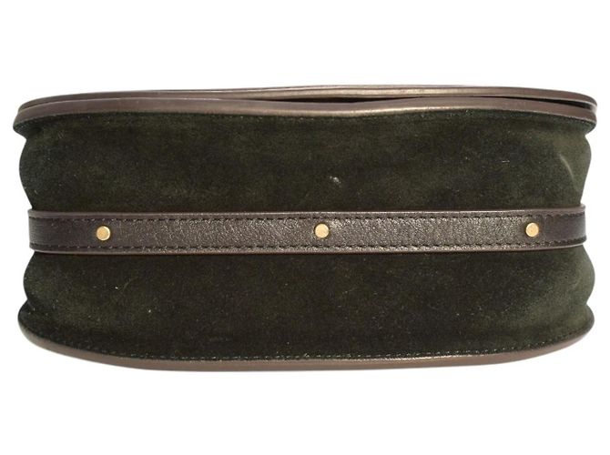 Chloé Borsa a tracolla CHLOE Nile Medium in pelle nera Crossbody Saddle Italia Nero - vista 10