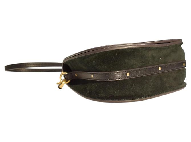 Chloé Borsa a tracolla CHLOE Nile Medium in pelle nera Crossbody Saddle Italia Nero - vista 11