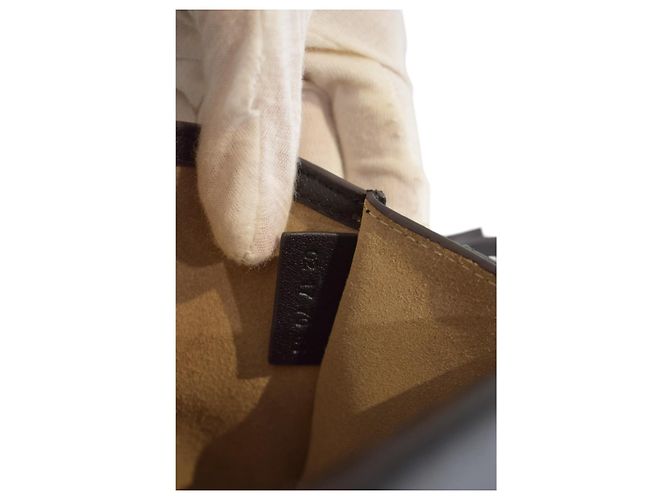 Chloé Borsa a tracolla CHLOE Nile Medium in pelle nera Crossbody Saddle Italia Nero - vista 20
