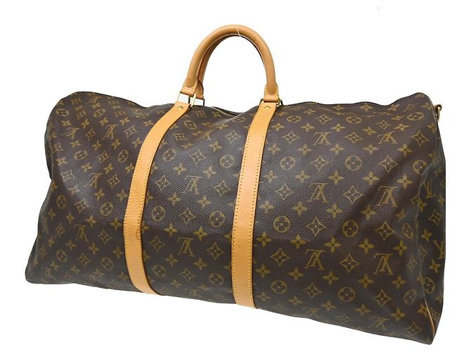 Louis Vuitton Keepall Bandouliere Monogram Canvas 60 Marron - vue 2