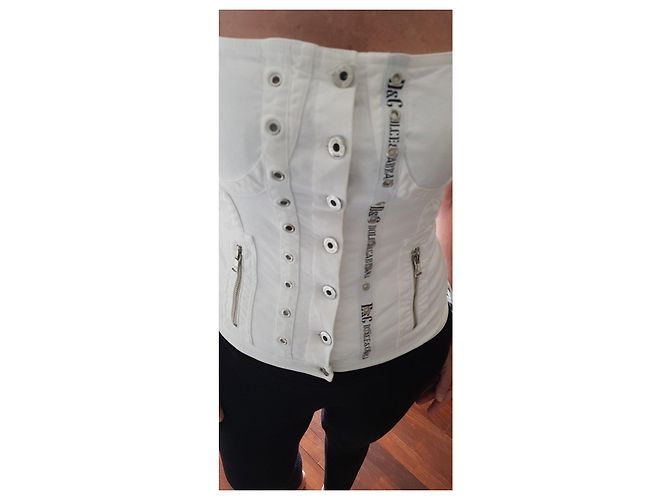 Corset de algodão branco Dolce & Gabbana - vista 11
