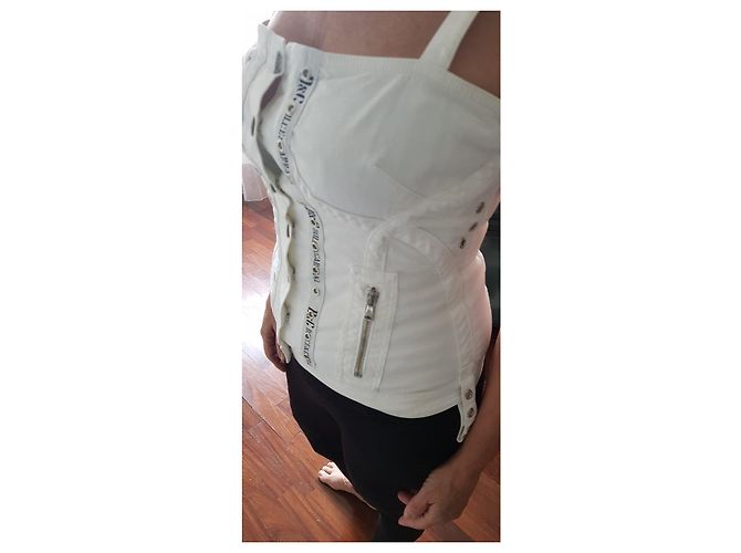 Corset de algodão branco Dolce & Gabbana - vista 12