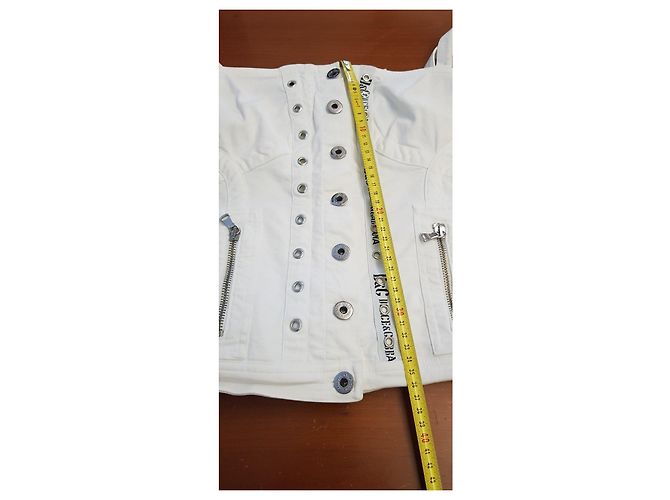 Corset de algodão branco Dolce & Gabbana - vista 16