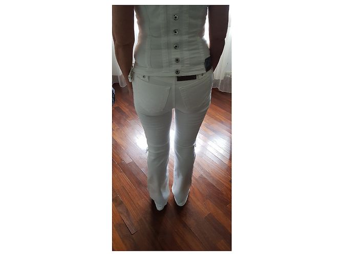 Corset de algodão branco Dolce & Gabbana - vista 5