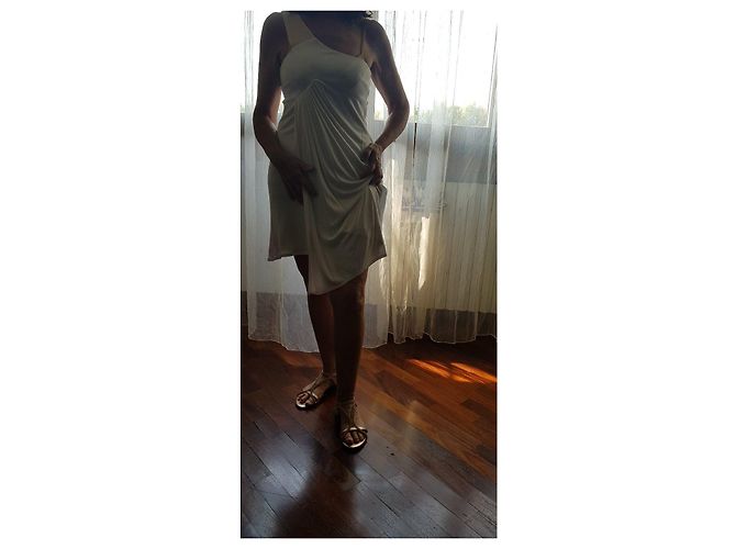 Vestido blanco de mujer Versus Versace con detalles de strass - vista 13