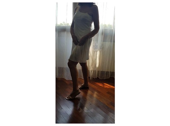 Vestido blanco de mujer Versus Versace con detalles de strass - vista 14