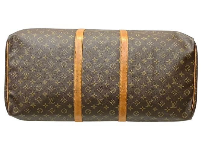 Borsa Boston Louis Vuitton Keepall 60 Marrone - vista 3