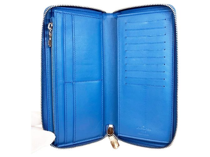 Louis Vuitton Taiga Zippy Wallet Blau - Ansicht 3