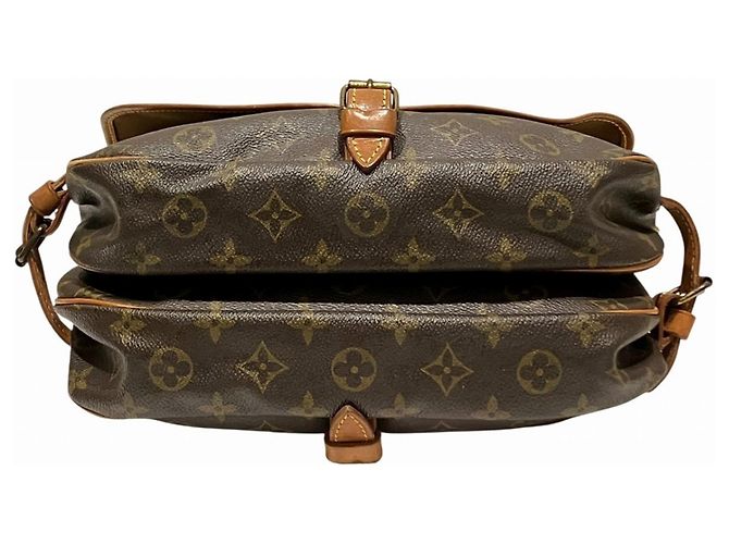 Borsa a Spalla Louis Vuitton Saumur 30 Marrone - vista 3