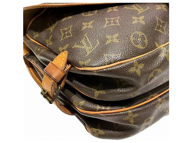 Borsa a Spalla Louis Vuitton Saumur 30 Marrone - vista 6