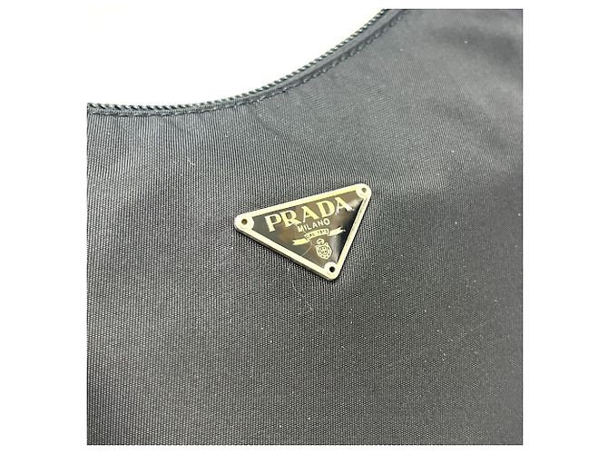 Prada MV515 Triangle Logo Hobo Bag Schwarz - Ansicht 6