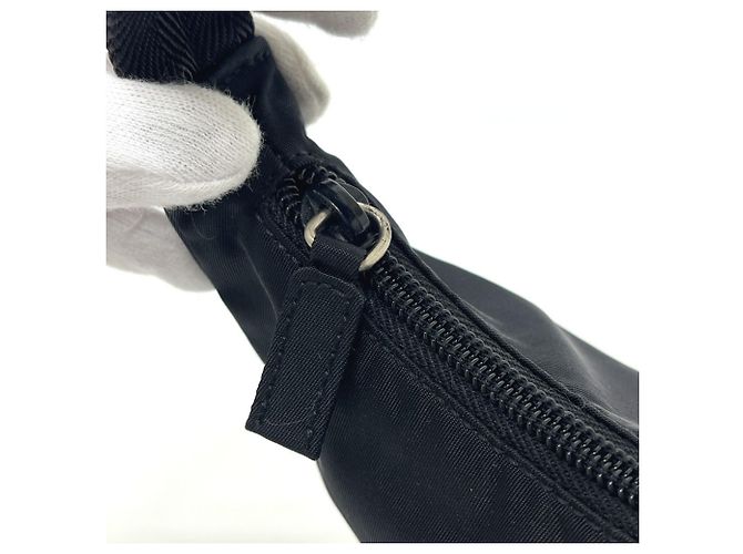 Prada MV515 Triangle Logo Hobo Bag Schwarz - Ansicht 8