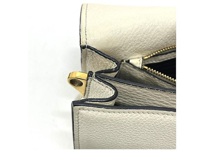 PRADA 1BD159 Borsa 2-Way in pelle Vitello Daino Bianco - vista 10