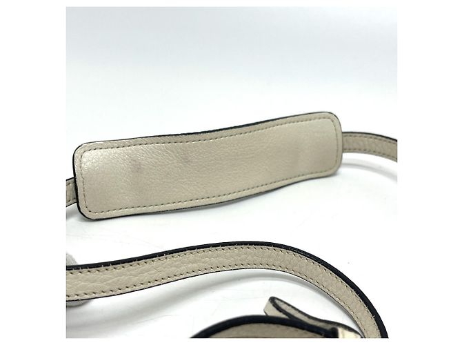 PRADA 1BD159 Borsa 2-Way in pelle Vitello Daino Bianco - vista 14