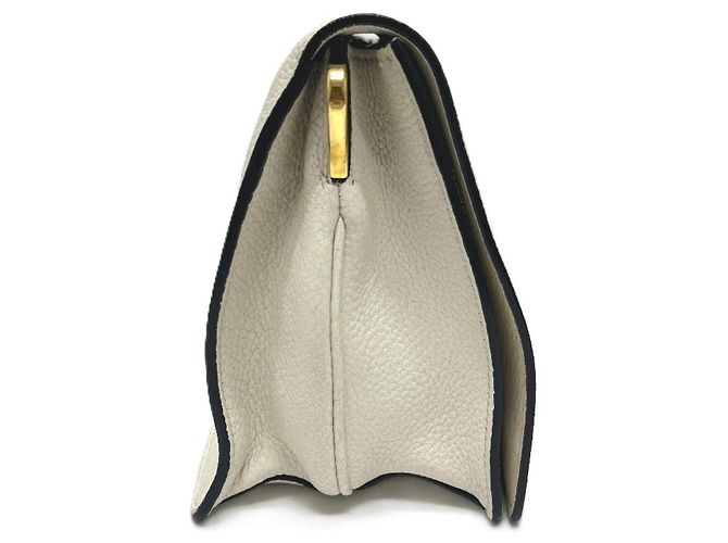 PRADA 1BD159 Borsa 2-Way in pelle Vitello Daino Bianco - vista 2