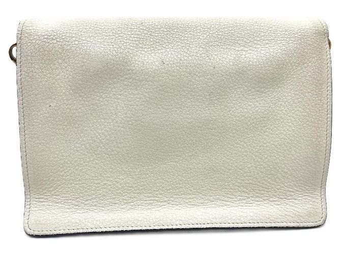 PRADA 1BD159 Borsa 2-Way in pelle Vitello Daino Bianco - vista 4