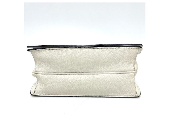 PRADA 1BD159 Borsa 2-Way in pelle Vitello Daino Bianco - vista 5