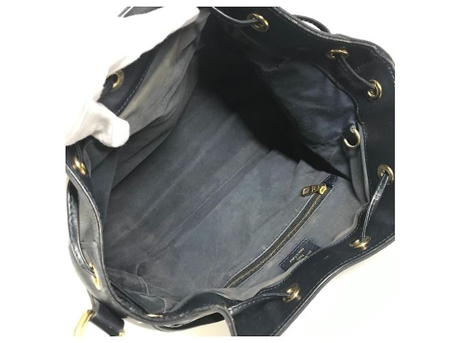 Borsa a Spalla Louis Vuitton Monogram Idylle Noe PM Nero Blu navy - vista 13
