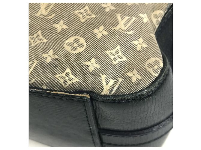 Borsa a Spalla Louis Vuitton Monogram Idylle Noe PM Nero Blu navy - vista 8