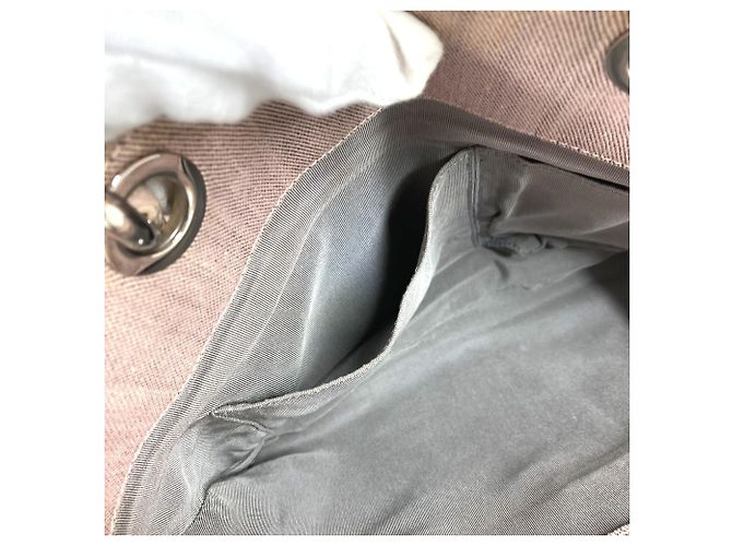 Chanel Schultertasche aus rosa Baumwolle Pink - Ansicht 12
