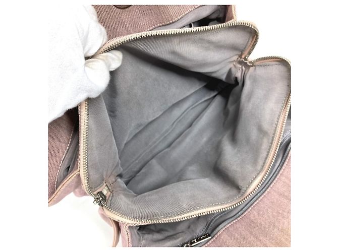 Chanel Schultertasche aus rosa Baumwolle Pink - Ansicht 13