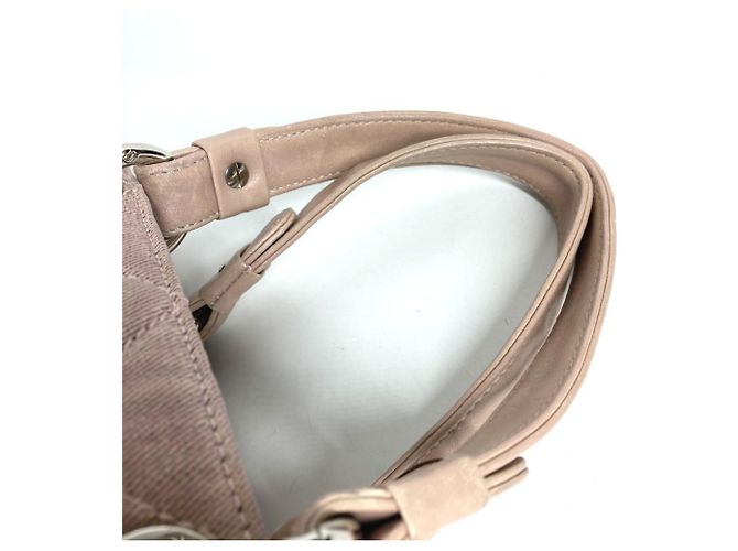 Chanel Schultertasche aus rosa Baumwolle Pink - Ansicht 8
