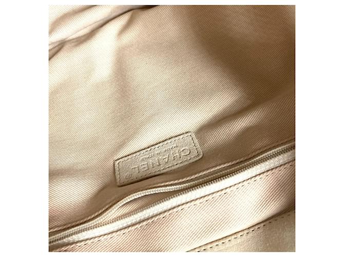 Borsa Chanel Fishnet CC Coco Mark Logo Large Beige - vista 13